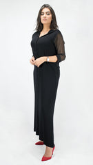 djellaba-ete_lin-mousseline-noir-noire-ocaftan-jellabamoderne-2020-chic-prestige-glamour-classe