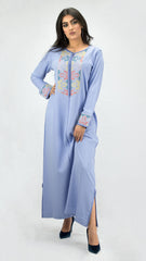 ocaftan-Caftan-moderne-bleuciel-traditionnelle-crepedesoie-maroc-fashion