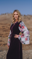 caftan-manches-boufe-chic-modern-aubergine-mauve