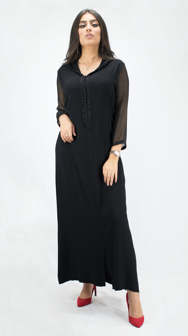 djellaba-ete_lin-mousseline-noir-noire-ocaftan-jellabamoderne-2020-chic-prestige-glamour-classe