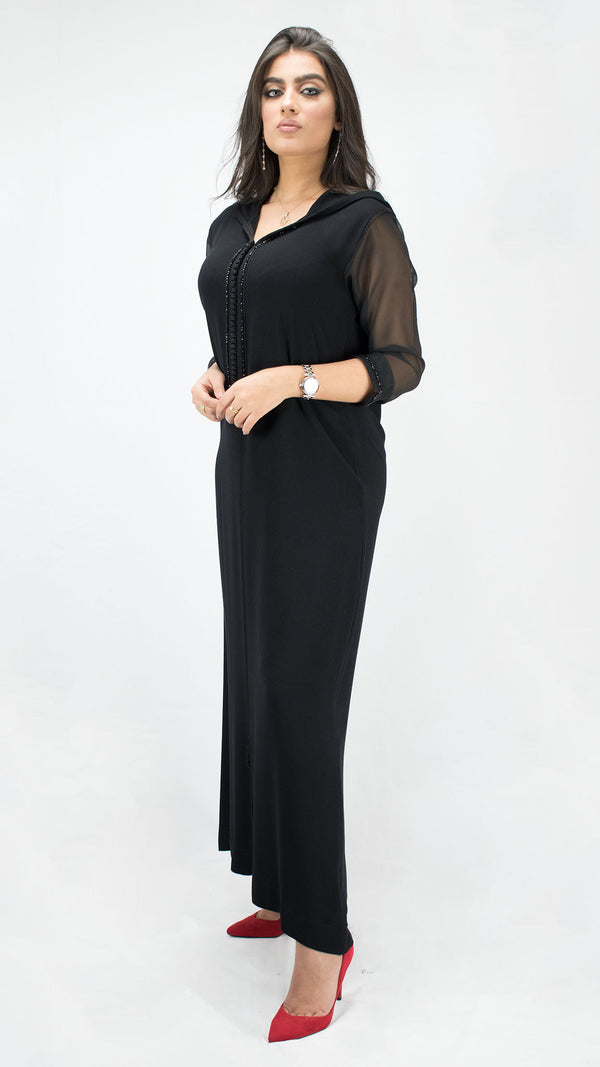djellaba-ete_lin-mousseline-noir-noire-ocaftan-jellabamoderne-2020-chic-prestige-glamour-classe