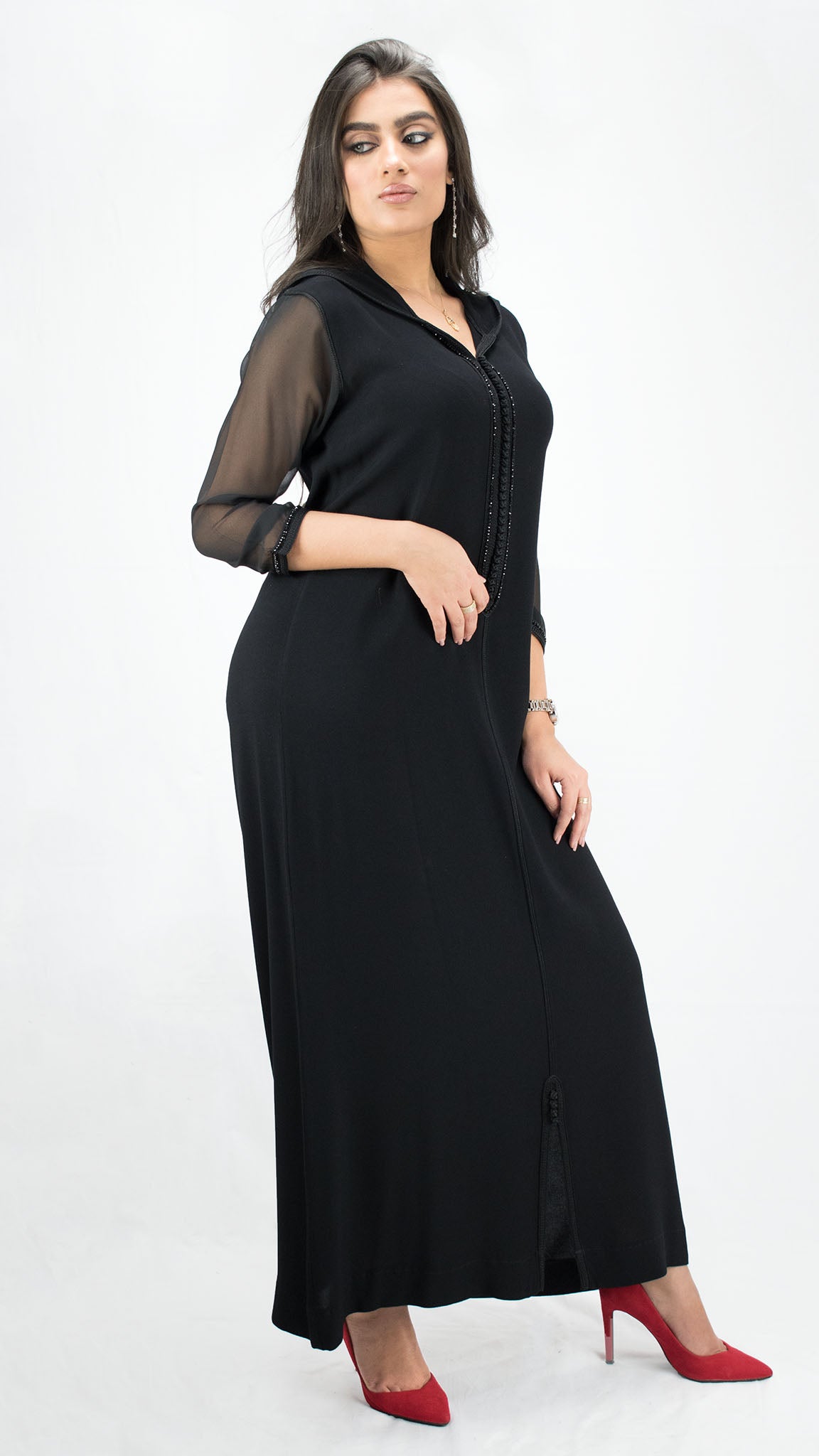 djellaba-ete_lin-mousseline-noir-noire-ocaftan-jellabamoderne-2020-chic-prestige-glamour-classe