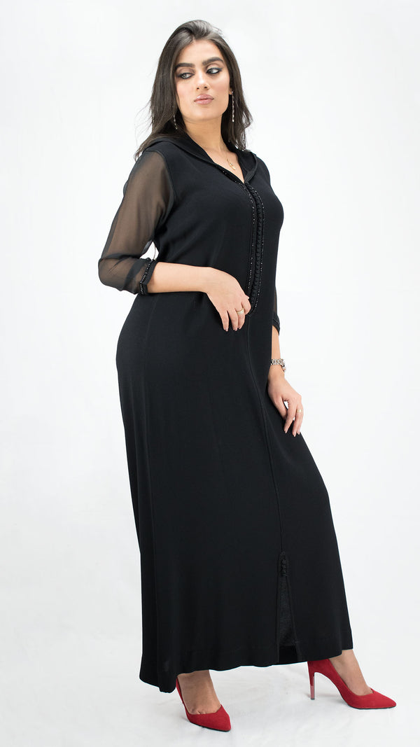 djellaba-ete_lin-mousseline-noir-noire-ocaftan-jellabamoderne-2020-chic-prestige-glamour-classe