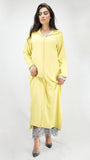 djellaba-jaune-poussin-dentelle-2pieces-crepe-jellaba-moderne-chic-hdour-ocaftan