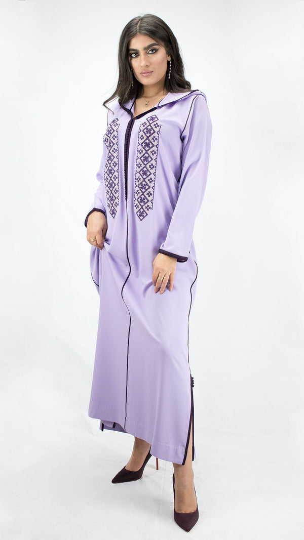 djellaba-mauvepastel-broderie-pointcroix-ocaftan-jellabamoderne-2020-chic-prestige-glamour-classe