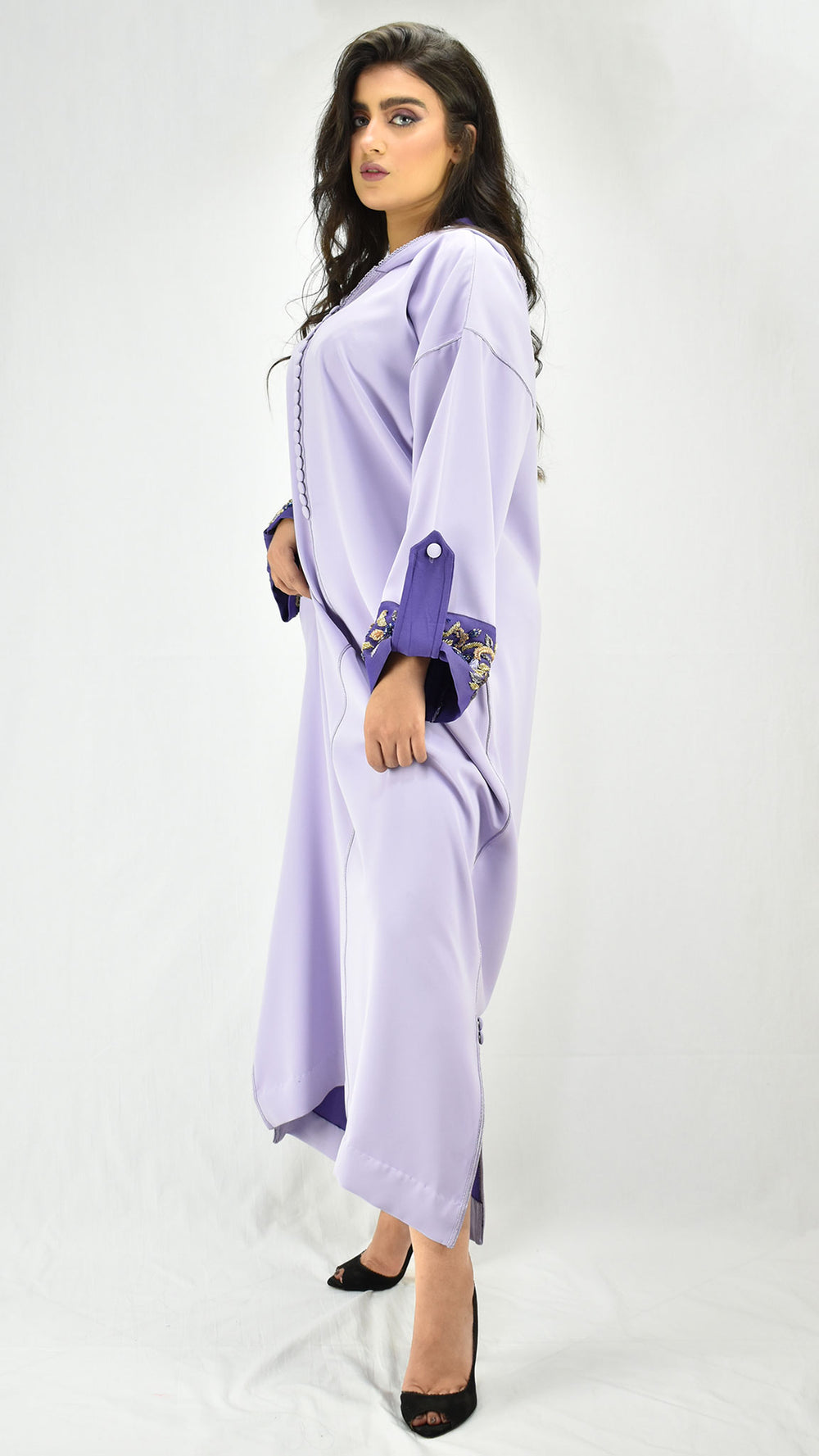 djellaba-mekhzania-crepe-jellaba-caftan-mauve pastel-bensouda-couture-ocaftan-jellaba moderne-chic-prestige-glamour-classe