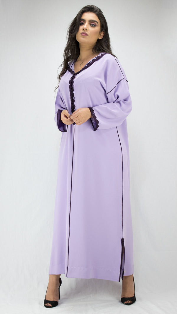 djellaba-mekhzania-jellaba-caftan-mauve pastel-bensouda-couture-ocaftan-jellaba moderne-2021-chic-prestige-glamour-classe