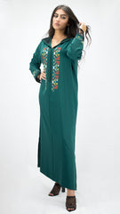 djellaba_dentelle-vert_emeraude-point_croix-ocaftan-broderie-jellaba_moderne-2020-chic-prestige-glamour-classe