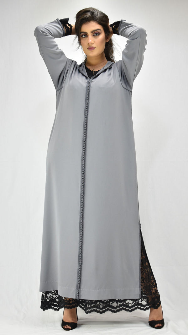 djellaba-dentelle-2pieces-crepe-gris-jellaba-moderne-chic-hdour-ocaftan
