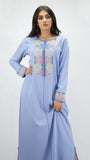 ocaftan-Caftan-moderne-bleuciel-traditionnelle-crepedesoie-maroc-fashion